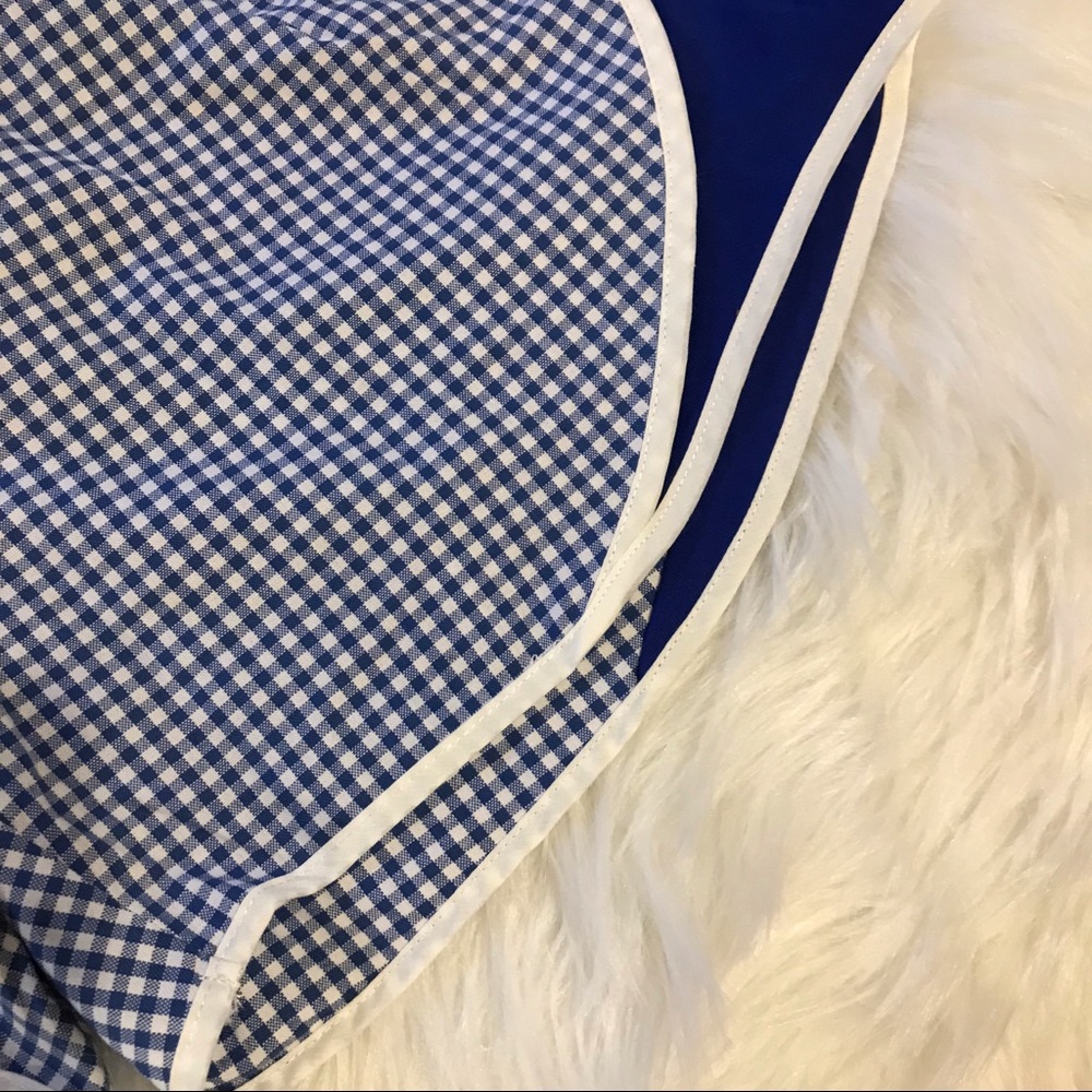 Lauren James Royal blue and white gingham shorts - Picture 5 of 5